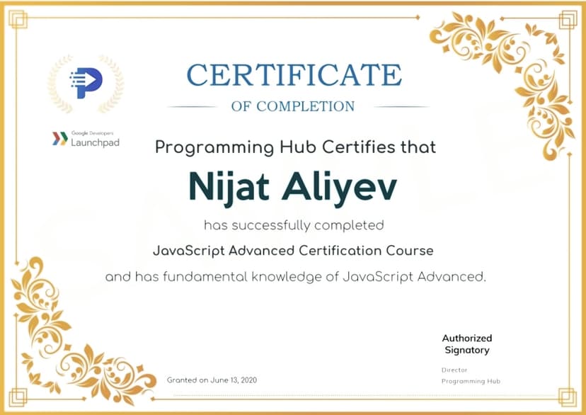 JavaScript Advanced Certification Course