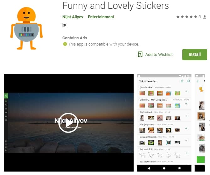 Funny and Lovely Stickers