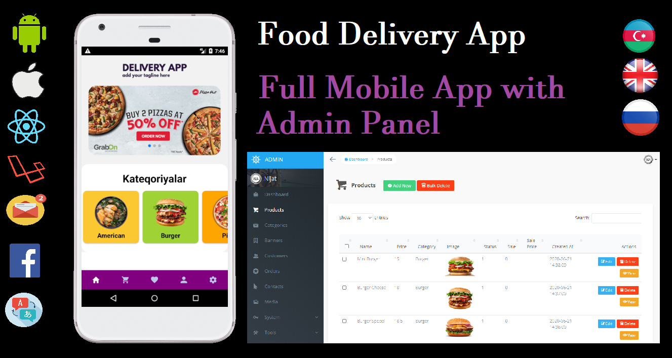 React Native Food Delivery App