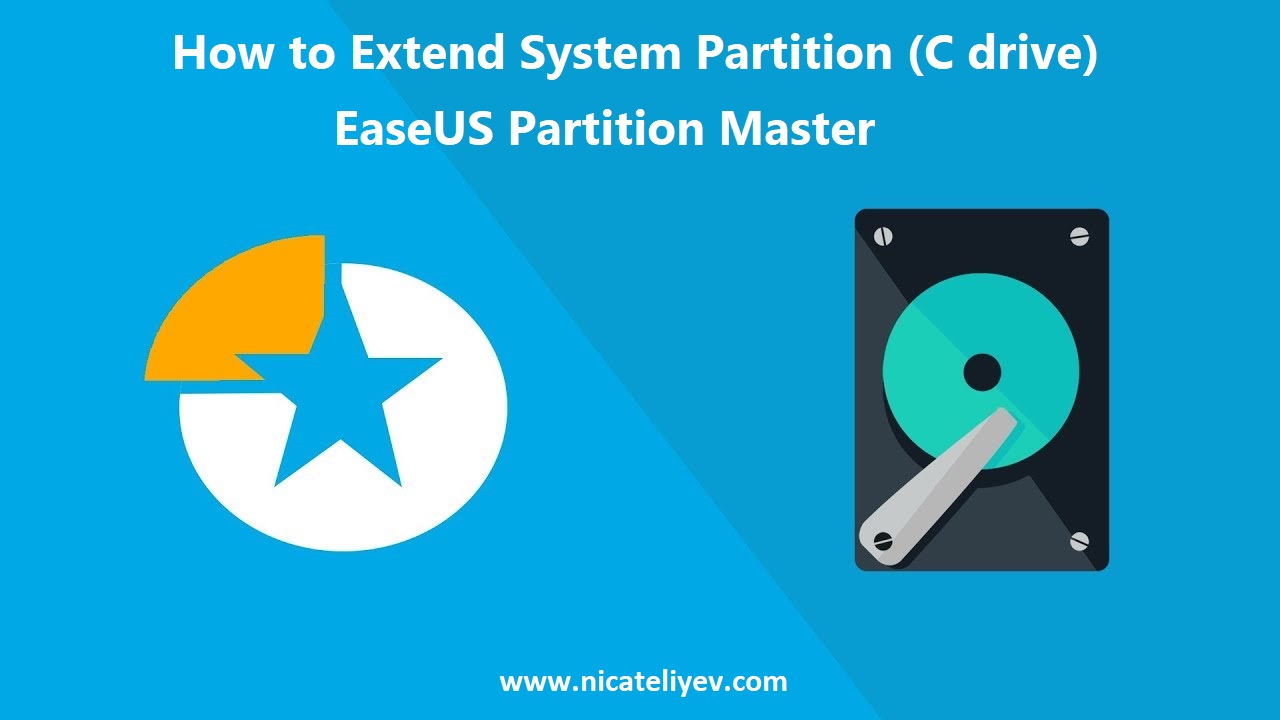 How to Extend System Partition (C drive) with EaseUS Partition Master
