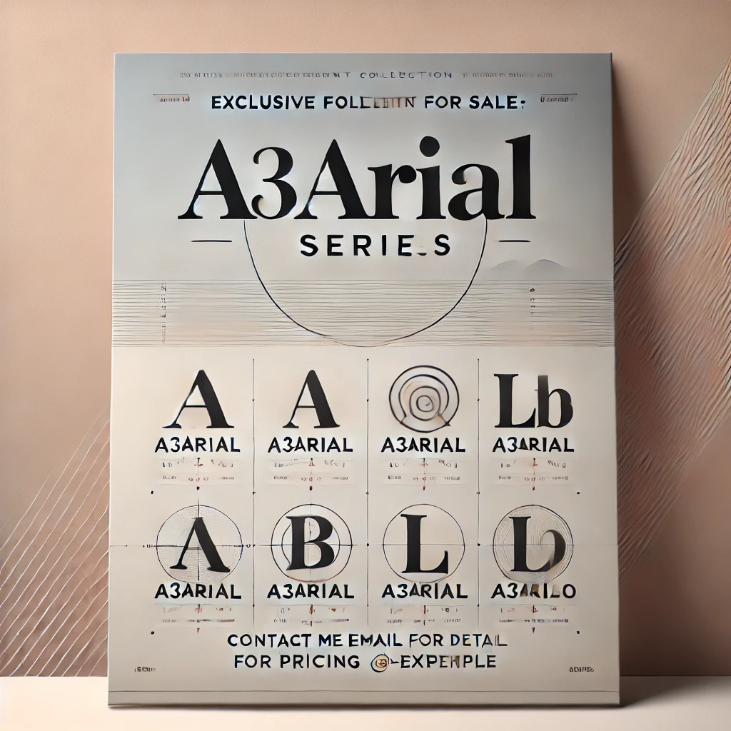 Exclusive Font Collection for A3Arial Series (A3ArialAzLat)